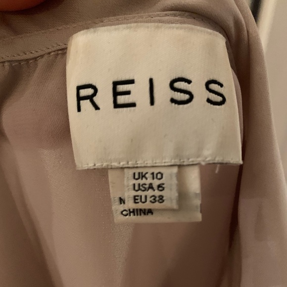 Reiss Light Pink Silk Peplum Blouse - Picture 2 of 5